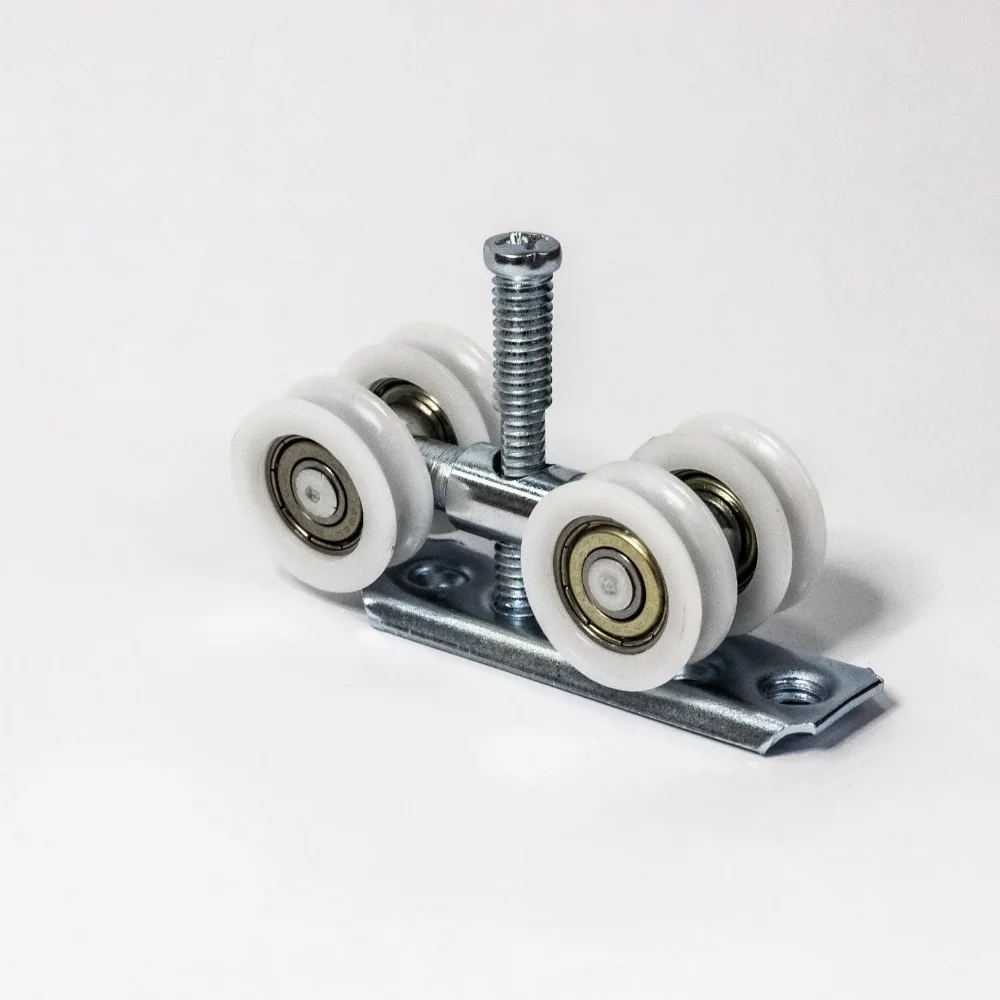 Roldana C&ocirc;ncava 4 Rodas com Base Reta  25mm